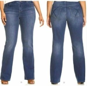 Lane Bryant Tighter Tummy Bootcut Jeans plus sz 28